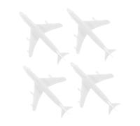 iplusmile 4pcs White Miniature Airplane Models Realistic Airport Sand Table Accessories for Hobbyists and Commercial Displays Easy Maintenance Compact Detailed Design