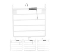 iplusmile 4pcs White Plastic Bird Cage Door Replacement Springs with Easy Installation User-friendly Design for Secure Birdcage Door Fixing
