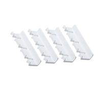 iplusmile 4pcs White Plastic Kitchen Hook Power Socket Hanger Wall Racks with Waterproof and Strong Adhesive Features for Home Organisation