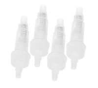 iplusmile 4pcs White Plastic Sink Soap Dispenser Pumps Compatible with Shampoo and Hand Soap, Convenient Leak-proof Design with Secure Locking for Kitchens and Bathrooms