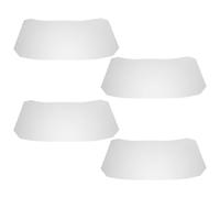 iplusmile 4pcs Wire Shelf Liner Closet Wire Shelf Cover Plastic White 48.3x28.3cm for Cabinet Organization