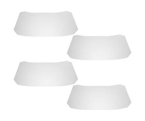 iplusmile 4pcs Wire Shelf Liner Closet Wire Shelf Cover Plastic White 48.3x28.3cm for Cabinet Organization