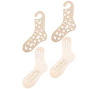 iplusmile 4pcs Wood Sock Knitting Models for Hand-Knitting Projects Assure Knitted Socks Get The Right Shape and Size Smooth and Even Stitches