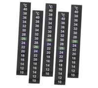 iplusmile 5 pcs Aquarium Thermometer Sticker Strips Liquid Self Adhesive Color Temperature Strip for Fish Tank and Turtle Tank Monitoring
