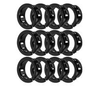 iplusmile 50 Pcs Black Plastic Nylon round Snap Bushing Grommets for Wire Protection and Preventing Wires from Becoming Loose, under Desk Cable Management and Industrial Use