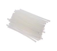 iplusmile 50 Pcs Transparent Hot Melt Adhesive Glue Sticks High Adhesion Eva Crafting Rods for DIY Projects Rapid Melting Strong Hold Heat Resistant Suitable for Home School and Office Use