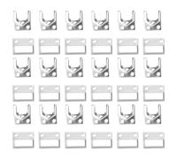 iplusmile 50pcs Adjustable Trousers Button Hooks Sewing Hooks and Eyes Silver Copper Stainless Steel Fashion Fasteners for Sewing Activities DIY