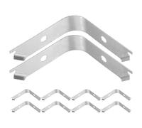 iplusmile 50pcs Aluminum Alloy Spring Retaining Clips Picture Frame Hanging Tools Multi-use Small Metal Clips for Invisible Fixation and Framing Supplies on Wall