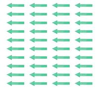 iplusmile 50pcs Arrow Indicator Equipment Stickers Lightweight Copper Sticker Directional Labels Practical Mark for Office Use