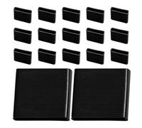 iplusmile 50pcs Black Silicone Non-slip Hanger Grips Strips for Standard Wood Clothes Hangers Anti-drop Pants Protection Pads for Wardrobe Storage