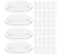 iplusmile 50pcs Double Convex Lens Acrylic Optical Lens for Teaching Physics Light Bending Function, 1 Inch Diameter, Science Education and Experiment Learning Tools
