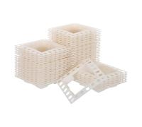 iplusmile 50pcs Electrical Box Corner Guards Plastic Switch Socket Protective Cover Flush Mount Corner Trim for Outlet Box Bead Wall Switch Protective Cover for Construction and Drywall