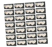 iplusmile 50Pcs Heart-Shaped False Eyelash Paper Boxes, Empty Lash Packaging Case with Loving Heart Design, Lightweight Eyelash Storage Organizer for Beauty and Makeup Use