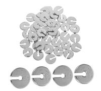 iplusmile 50pcs Laboratory Slotted Weights Set 375g Total Metal Lab Slotted Masses 5g 10g Each 25pcs Science Experiment Teaching Equipment for Physics Mechanics