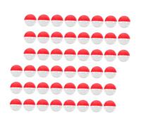 iplusmile 50Pcs Plastic Fillable Balls for Vending Machines Round Capsules Containers Classic Red and White for Party Favors Easter Wedding Birthday Gift Packaging