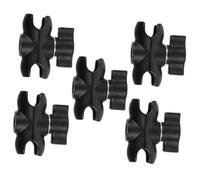 iplusmile 5pcs Ball Head Adapter Aluminum Alloy Double Socket Arm for Motorcycle Camera Mount Extension Arm Holder Rotation Handlebar Camera Mount for Car