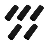 iplusmile 5pcs Dog Leash Grip Sleeves for Dogs Black Pet Leash Handle Wrap Grooming Accessory