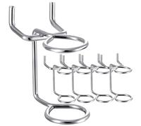 iplusmile 5pcs Double Ring Iron Screwdriver Rack Pegboard Utility Holders Easy Install Tool Organizers for Garage Workshop Home Storage