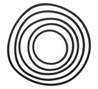 iplusmile 5pcs Eva Floating Plant Rings 80-200mm Aquarium Fish Tank Isolation Circles Black Floating Duckweed Holder for Aquatic Plant Control and Fish Feeding