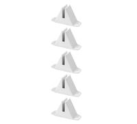 iplusmile 5pcs Heavy Duty Plastic Fence Post Support Brackets for Garden Fence and Privacy Screen, Sturdy Anti-dumping Base with Aesthetic Design for Outdoor Areas and Courtyards