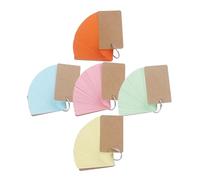 iplusmile 5pcs Lightweight Index Cards with Metal Rings, Single Hole Punched Flash Cards for Note Taking, for Office and Daily Life Study Supplies