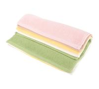 iplusmile 5pcs Multipurpose Pure Cotton Square Towels, Soft Absorbent Hand and Face Washcloths, Mixed Colors Suitable for Saliva and Bath Use Random Color