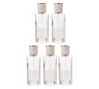iplusmile 5pcs Perfume Decant Bottle 30ml 1oz Refillable Glass Spray White