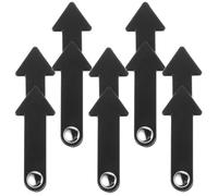 iplusmile 5Pcs Plastic Clock Hands Teaching Prop Set for Time Telling School Classroom DIY Clock Pointer Accessories Black 30.5X44Mm