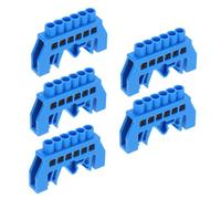 iplusmile 5PCS Position Screw Terminal Block Bus Bar Brass Grounding Strip Connector for Electrical Wiring High Temperature Resistant Antioxidation Multipurpose for Industrial Residential