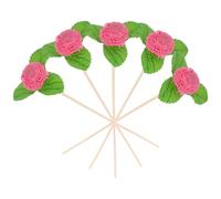 iplusmile 5pcs Replacement Diffuser Reeds Flower Diffuser Sticks Plastic Wooden Aromatherapy Sticks Realistic Simulation Flowers for Home Aroma of Essential Oil