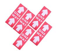 iplusmile 5pcs Self Adhesive PVC Arrow Warning Stickers Directional Decals for Malls Supermarkets Restrooms Public Spaces Easy to Install Safety Indication Labels