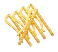 iplusmile 5pcs Slim Spring Money Clips for Men’s Wallets, Electroplated Metal Cash Holder Bars, Replacement Insert Bars for Bifold Wallets and Credit Card Organizers