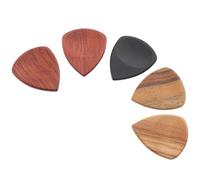 iplusmile 5pcs Wooden Thumb Guitar Picks Groove, Small Acoustic Bass Guitar Practice Accessories Kit for Fingerpicking and Performance