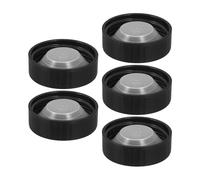 iplusmile 5Ppcs Screw Caps Plastic Growler Caps Lids Amber Round Glass Beer Bottles Brewing Wine Jug Caps 38mm