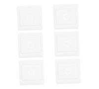 iplusmile 6 Pcs White Cable Wall Plate Covers Electrical Box Cover for Indoor Outdoor Use Easy Install Multifunctional Renovation Concealed Filler Plates