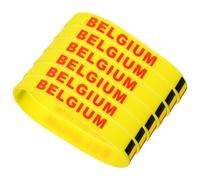 iplusmile 6 Pcs Yellow Silicone Wristbands Country Flag Bracelets Comfortable for Wearing Suitable for International Matches and Games
