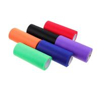 iplusmile 6 Rolls 6-inch Tulle Netting Ribbon Set, Medium Stiff Decorative Gauze Fabric for Craft DIY, Party Wrapping and Ornaments, Assorted Colors Including Orange, Red, Purple, Blue,