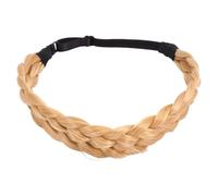 iplusmile 613A/27# Braid Hair Band High Temperature Silk Headpiece for Female Elegant Celebrations Handmade Hair Beads Party Braid Headband