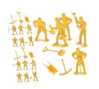 iplusmile 63pcs Engineer Figures Playset with Miniature Construction Workers and Tools Childsafe Materials Interactive Emergency Repair Team Role for Educational Group Play and Family