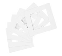 iplusmile 6pcs 86 Type Electrical Outlet Spacer Wall Plate Covers White Socket Repair Decorative Light Switch Guard for Home Wall Gap Protection