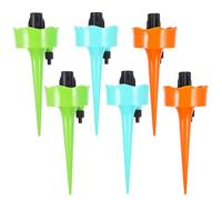 iplusmile 6pcs Adjustable Plant Self Watering Spikes, Automatic Garden Irrigation Drippers with Small Waist Design, Plant Irrigation Tool for Lawn and Patio Gardening