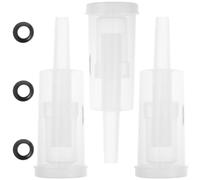 iplusmile 6pcs Assorted Color One-Way Airlock Valves for Home Brewing Wine Beer Fermentation Accessories Easy-Clean Reusable Check Valves for Brewery Restaurant Use Random Color
