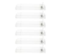 iplusmile 6pcs Automatic Cigarette Pusher Trays Plastic Design and Springloaded Mechanism, Holds to 10 Packs a Single Row for Retail Store Display and Organised Shelving