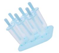 iplusmile 6pcs Blue Plastic Ice Pop Mould Set for Homemade Ice Cream and Jelly Making, Versatile Design with Easy Release, Health-Conscious Snack Moulds and Summer DIY