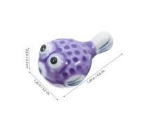 iplusmile 6pcs Ceramic Balloonfish Chopstick Holders Cute Japanese Style Multi Color Table Decoration Practical Chopsticks Rests Accessories for Home Dining