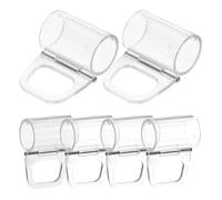 iplusmile 6pcs Cordless Blind Pull down Handles Abs Clip Hooks for Window Roller Shades Easy Installation and Rust Resistance