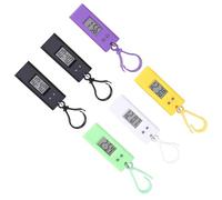 iplusmile 6pcs Digital Pocket Watch Keyring Pocket Watch Small Size Design Hanging Digital Plastic Material Combo Pack for Students Suitable for Belt Loop Or Backpack Attachment Random Color