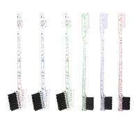 iplusmile 6pcs Eyebrow Comb and Hair Edge Brush Set for Makeup Use with Multi-ended Design and Abs Nylon Material, for Delicate Detail and Smoothing Hair in Daily Life