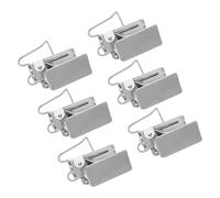 iplusmile 6pcs Heavy Duty Rug Display Clips Silver Metal Carpet Grippers with Jaw Grip for Hanging Rugs Quilts Curtains Multipurpose Drapery Holders for Home Decor and Wall Organization