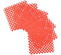 iplusmile 6pcs PET Foot Pads PET Mats Red Plastic Easy to Clean, Prevents Urine Accumulation for Cage and Living Room Floor, for Guinea Pig and Hamster